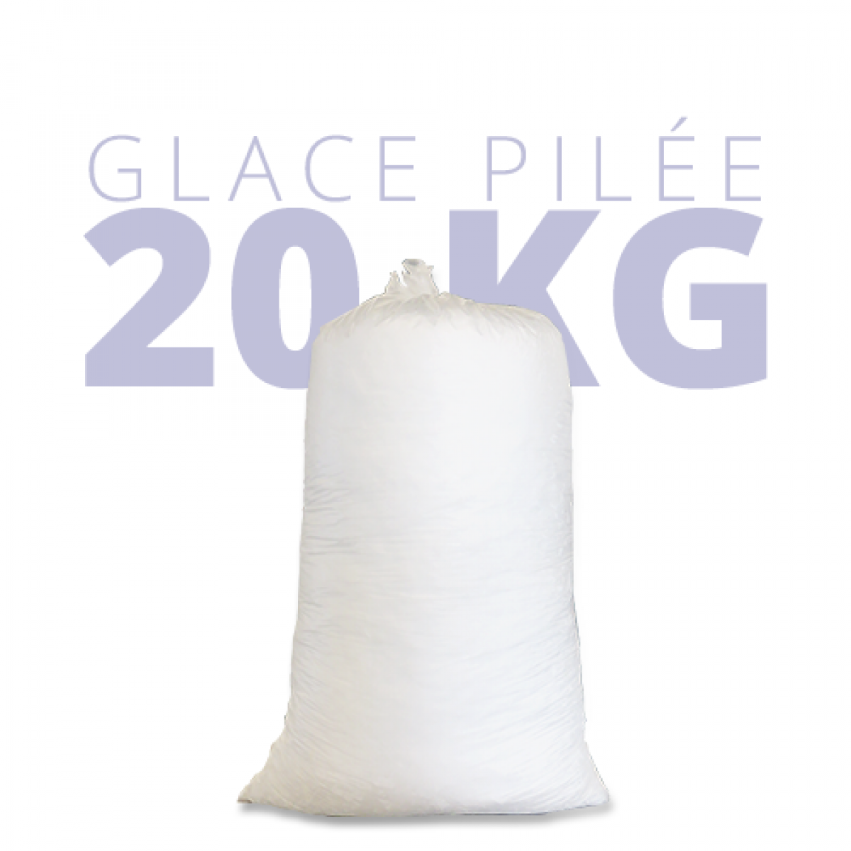 Glace pilée en sac de 20 kg